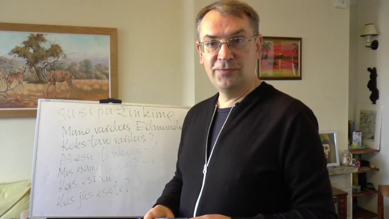 Lithuanian Lesson 13 - Susipažinkime - Introducing and Nationalities