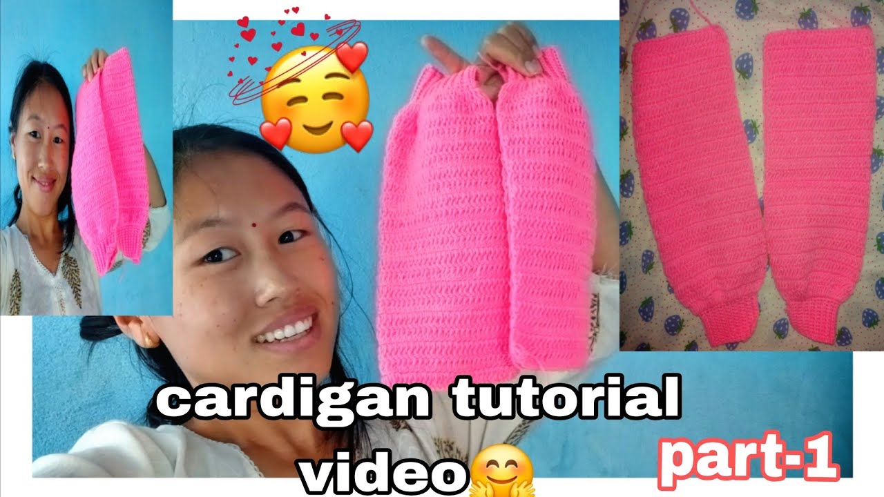 baby cardigan tutorial video (part -1)//हातको बाउला बनाउन सिकौ सथिहरू 😍// #highlights #crochet #vlog