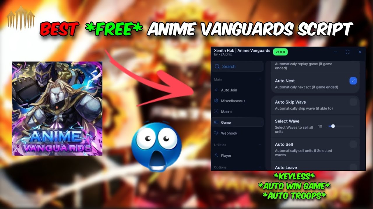 BEST *FREE* Anime Vanguards Script! | KEYLESS SCRIPT