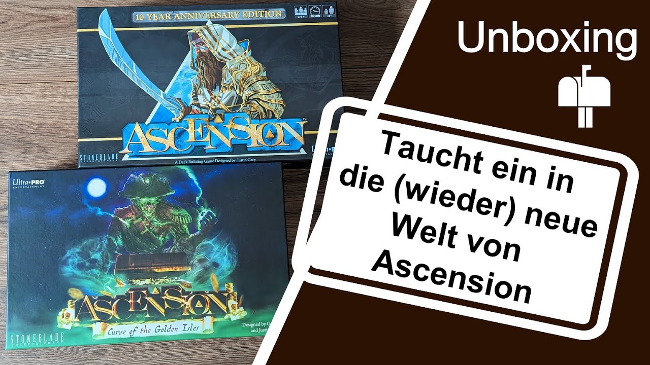 #Unboxing - Ascension Curse of the Golden Isles & 10 years anniversary edition (SBE 2021/2022)