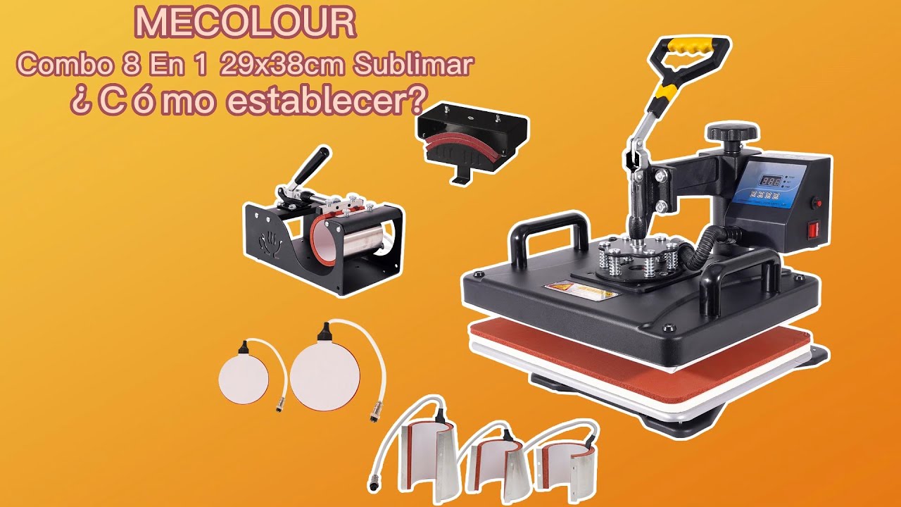 &iquest;C&oacute;mo instalar la m&aacute;quina de prensa de calor combinada MECOLOUR 8 en 1?