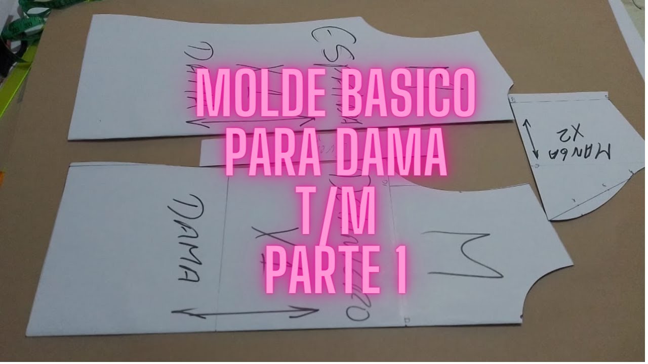 MOLDE DE POLO BASICO DAMA T/M 📐📏✂⭐️✔️