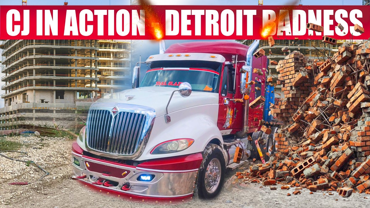 CJ In Action | Detroit Badness | Shifting 18 Speed | International Prostar | Jamaican Trucker