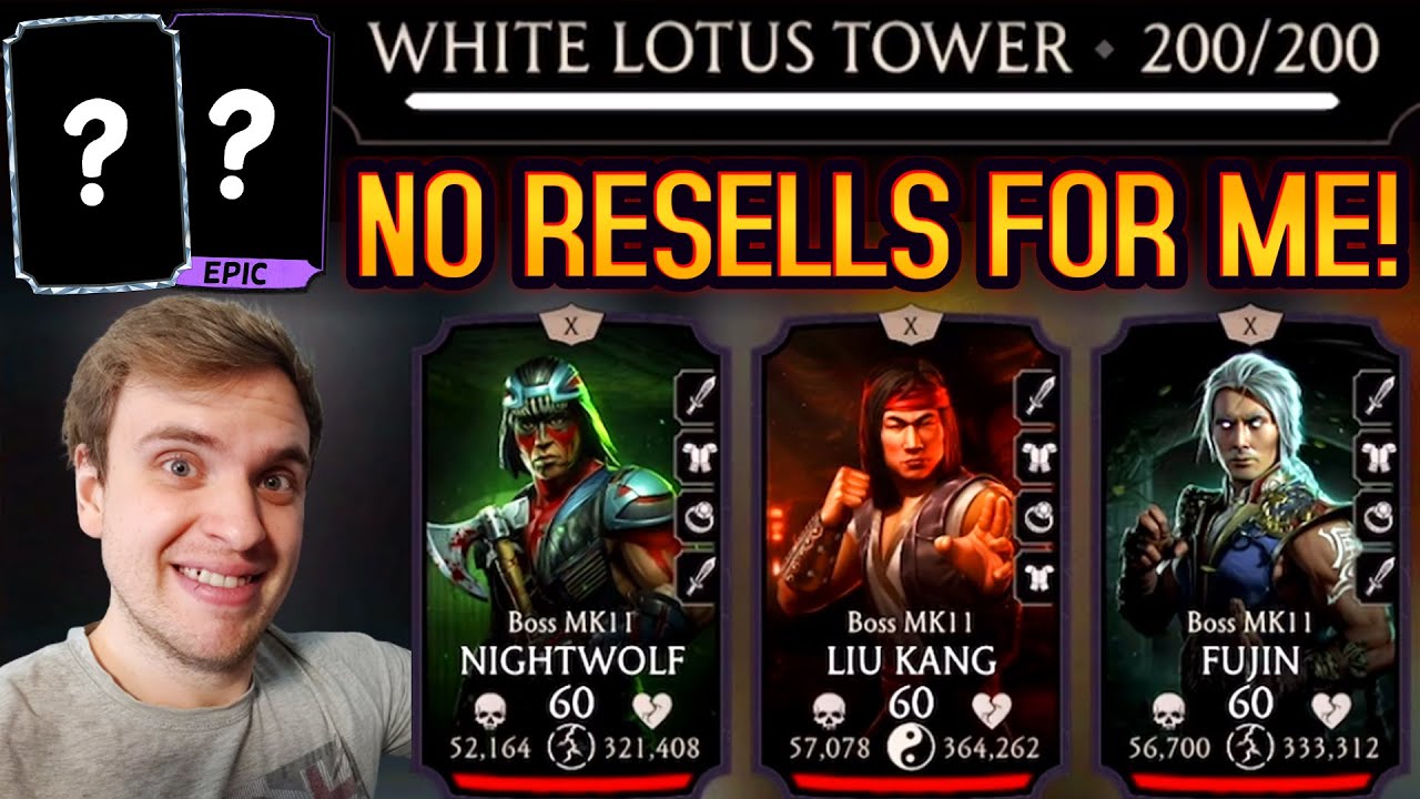 MK Mobile. Я попытался пройти Fatal White Lotus Tower Battle 200 за ОДНУ ПОПЫТКУ! И вот моя награда!