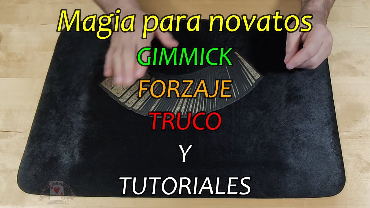 MAGIA PARA PRINCIPIANTES Y NOVATOS. Truco de magia con cartas. Forzaje fácil y Gimmick.