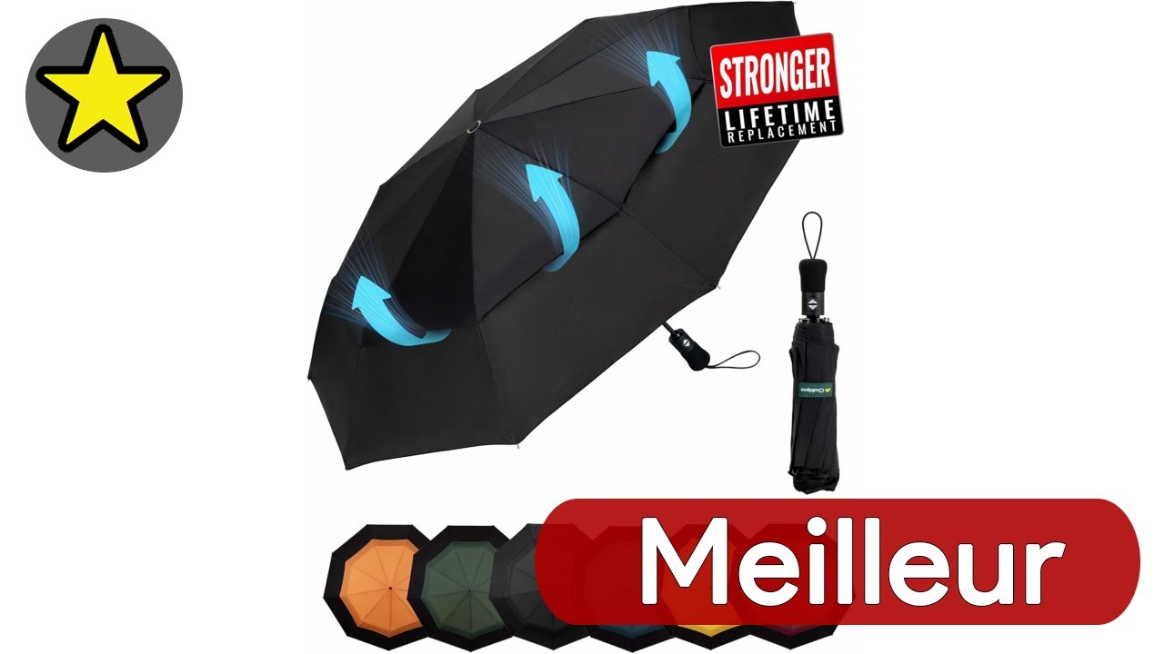 🏆 TOP 3 MEILLEUR PARAPLUIE QUI NE SE RETOURNE PAS 2025