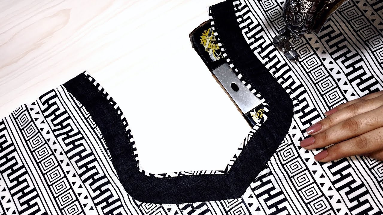 Churidar Piping Neck Design Simple and Easy || Sewing Tutorial