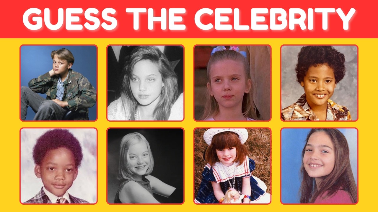 Can You Guess the Celebrity by Their Childhood Photo? 👶🔥 Only 1% Pass!