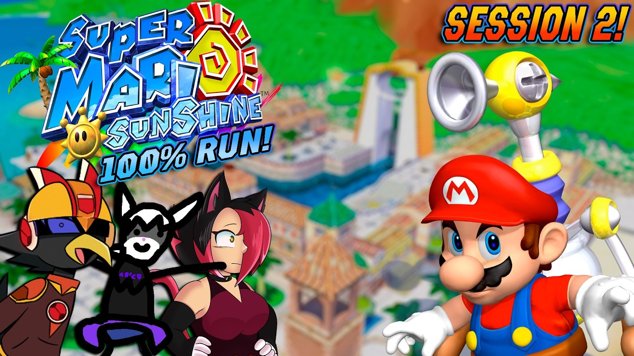 A 100% Run of Super Mario Sunshine! | Session 2 | BCSP ft. @CeeCeeTheKitty & Chozomy