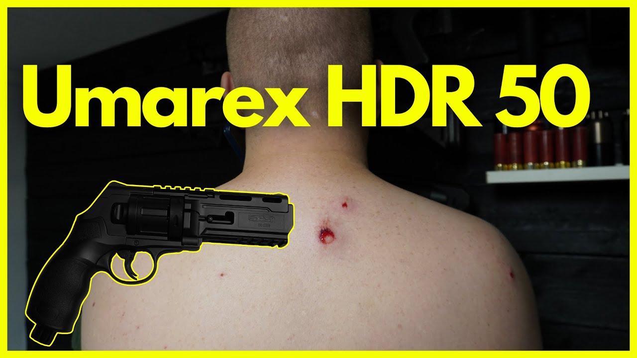 Hur mycket skada gör Umarex HDR 50 direkt på ryggen?