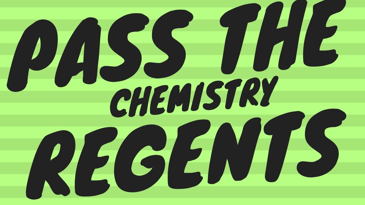 Chemistry Regents - 7 Vocabulary Words You MUST Know To Pass The Exam