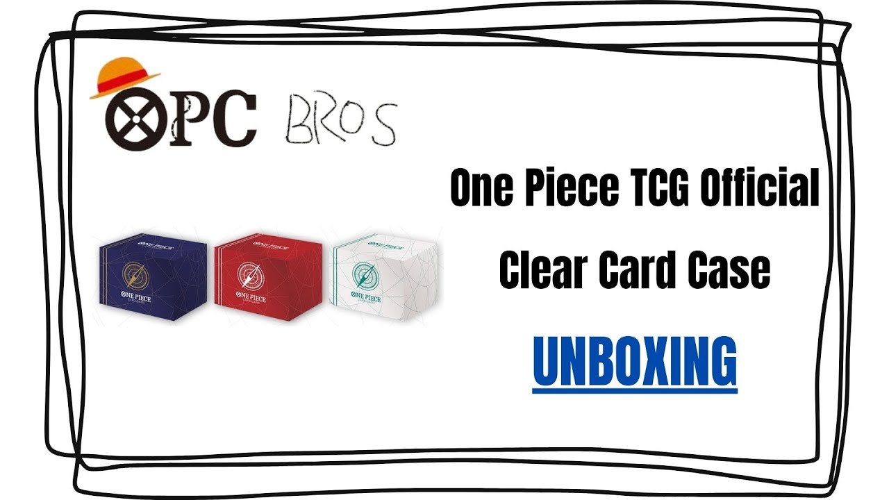 [One Piece Card] Official Clear Card Case UNBOXING and REVIEW