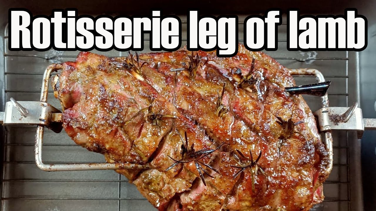 Roast lamb Easter recipe on a Weber BBQ