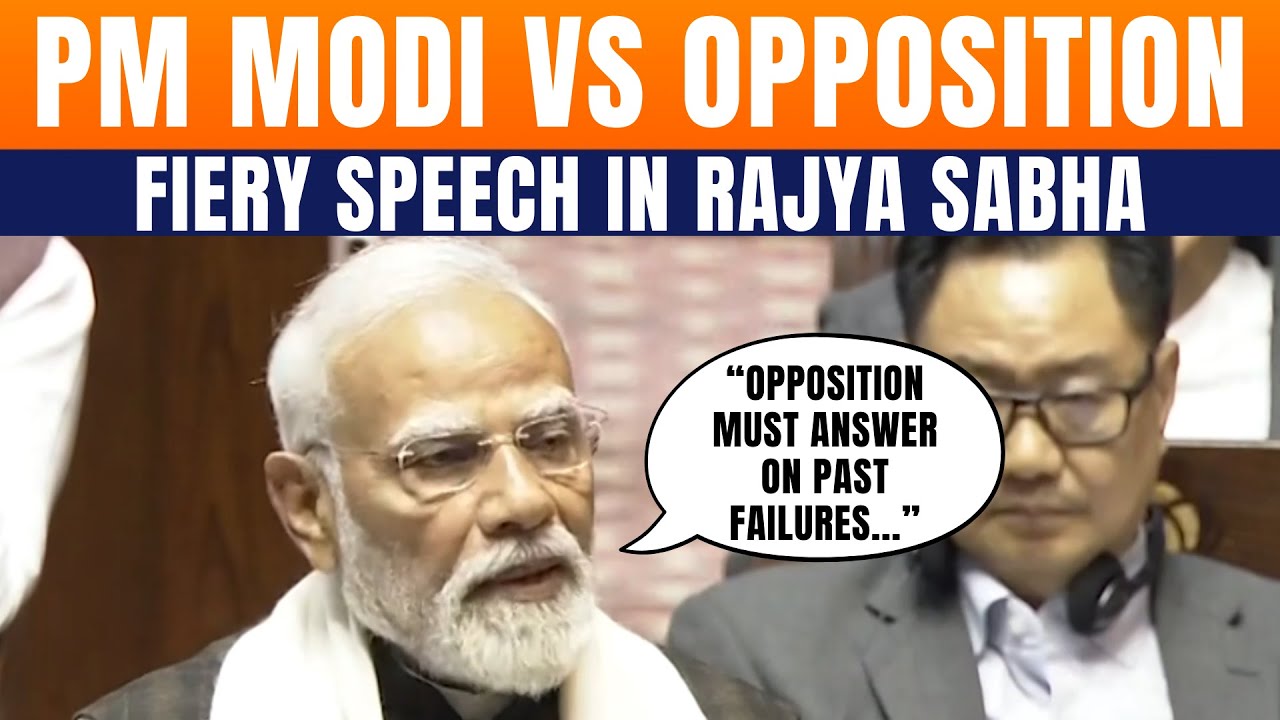 PM Modi Hits Back At Opposition During Motion Of Thanks Debate In Rajya Sabha | News9