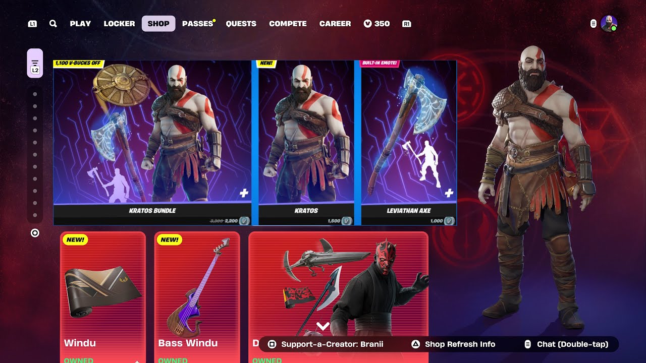 KRATOS SKIN + LEVIATHAN AXE PICKAXE RETURN RELEASE DATE IN FORTNITE ITEM SHOP 2025!