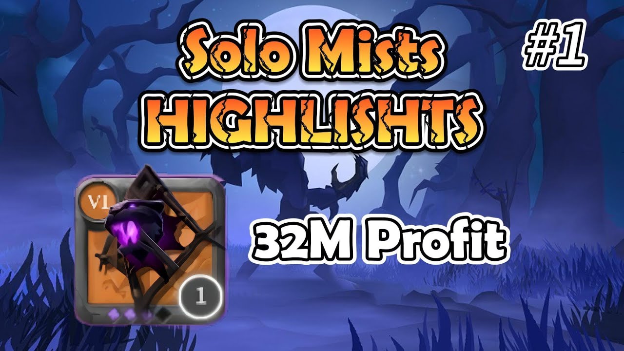 Albion Online - 32M Profit In The Mists | Solo Mists | PVP Highlights｜Prowling Staff #1