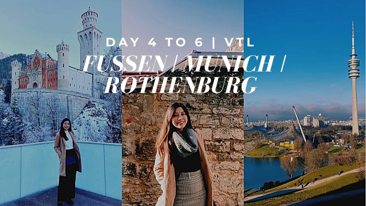 SOLO TRAVEL: germany vlog day 4 - 6 | fussen, munich, rothenburg o.d. tauber