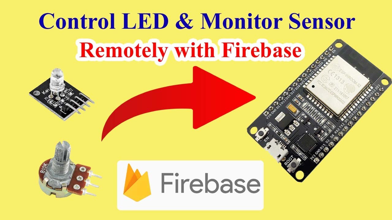 ESP32 Firebase Realtime IoT Project | Sensor Monitoring & LED Control