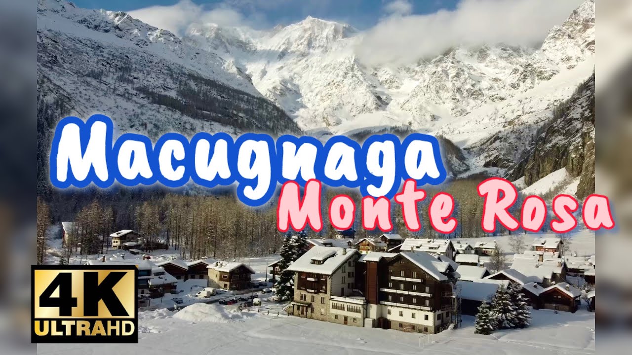 4K Drone Over Macugnaga ❄️ Monte Rosa After Snowfall | Snowy Alps Cinematic Views