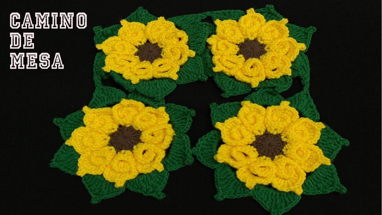 PASO A PASO PARA TEJER CAMINO DE MESA A CROCHET