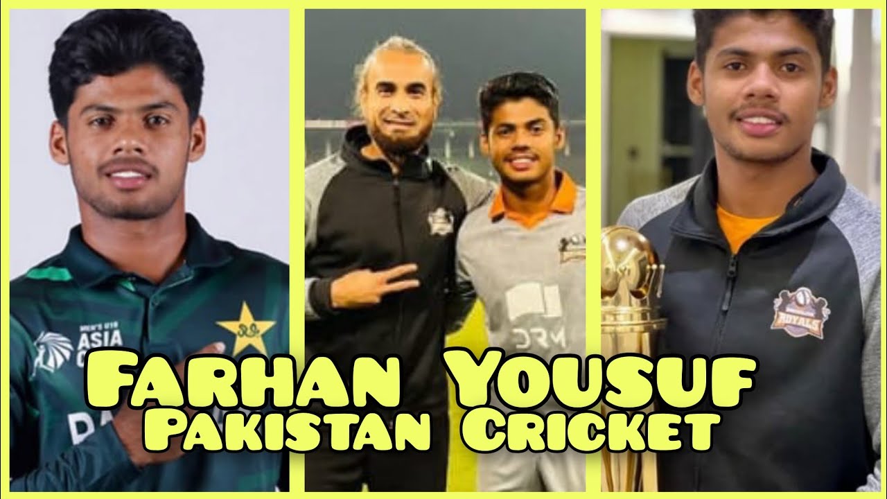 Pak Captain U19 Farhan Yousuf Biography, Lifestyle, Career, Stats, Family etc
