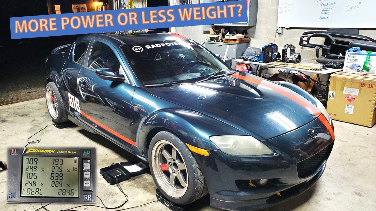 The RX8 Chassis Needs to Go on A DIET - Battery Relocation Makes a HUGE Difference