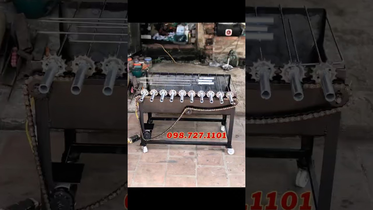 M&aacute;y nướng mini nh&ocirc;ng x&iacute;ch to th&eacute;p d&agrave;y d&ugrave;ng cho gia đ&igrave;nh hoặc l&agrave;m h&agrave;ng qu&aacute;n. Sdt, zalo: 098.727.1101