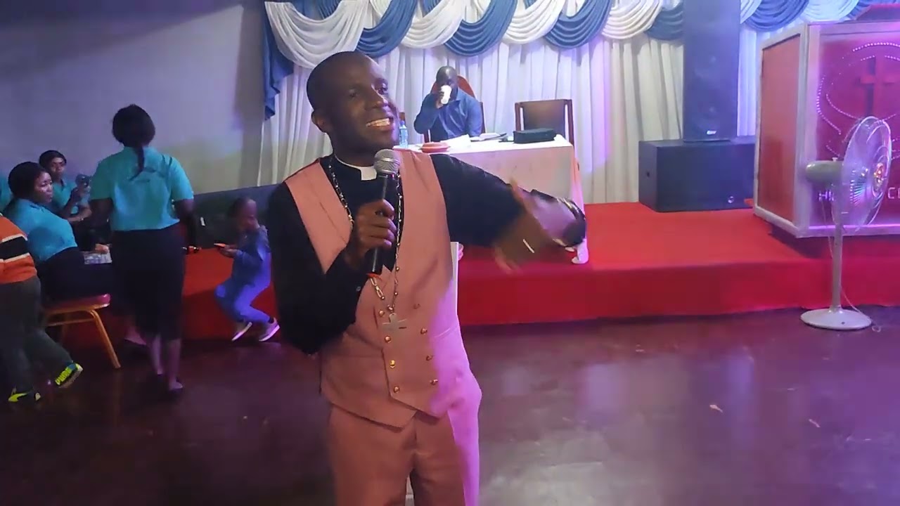 Rev. Alexander Kambiri preaching in Johannesburg South Africa