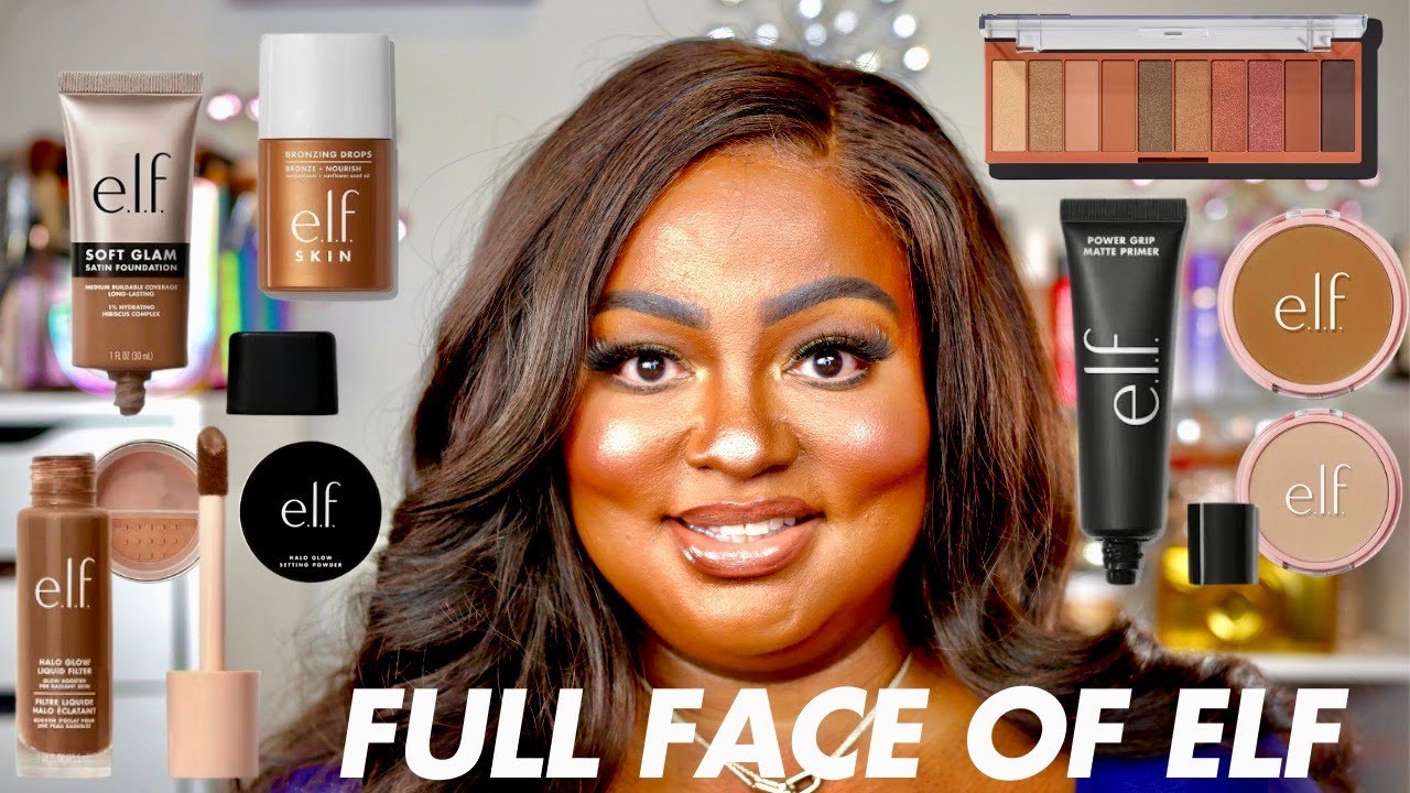 Full Face of ELF Cosmetics | Soft Glam Drugstore Makeup Tutorial for Oily Textured Skin