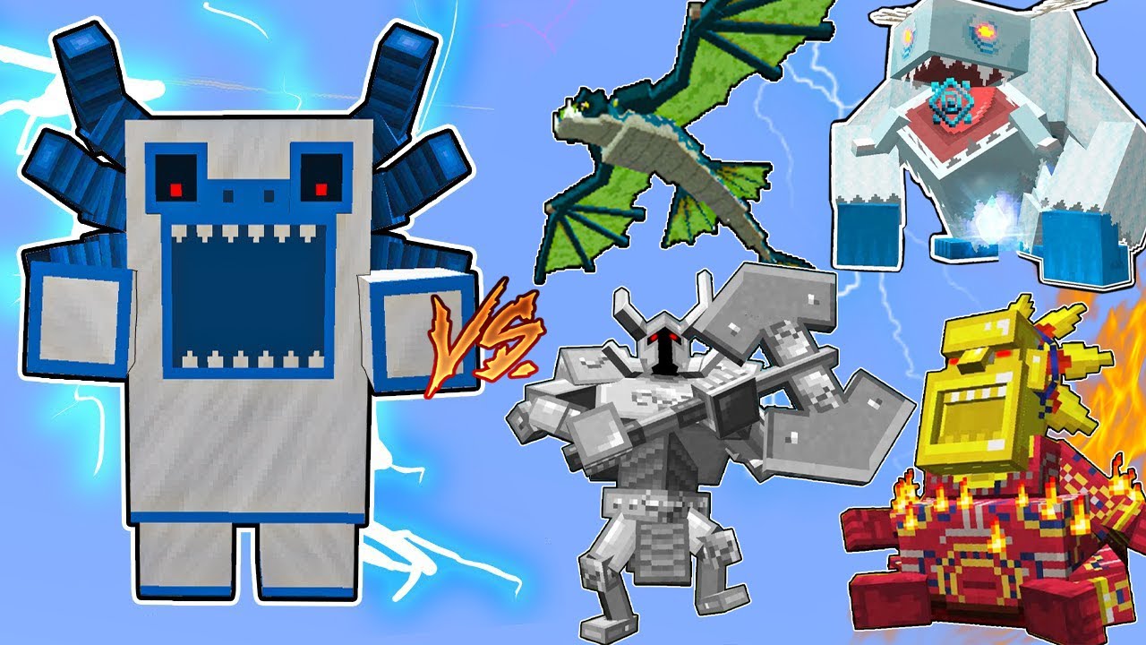 Alpha Yeti Vs. Mowzie&rsquo;s Mobs Mod in Minecraft