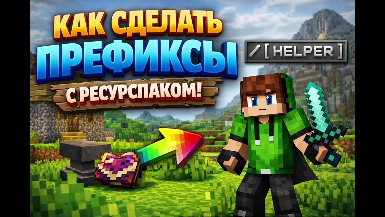 КАК СДЕЛАТЬ КРУТЫЕ ПРЕФИКСЫ С РЕСУРСПАКОМ? 🔥