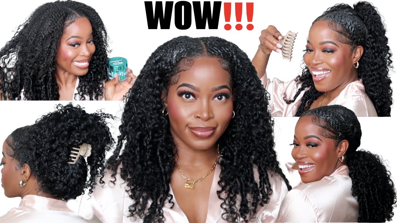 OMG‼️😱V PART WIG 🔥 VIRAL HACKS for Install  on Type 4 Natural Hair🔥 No glue, No Gel ft Nadula Hair