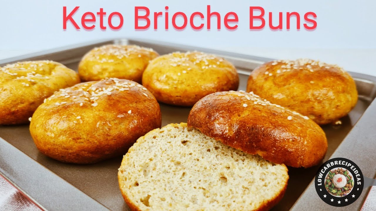 HOW TO MAKE KETO BRIOCHE BUNS - BUTTERY SOFT & SO GOOD !