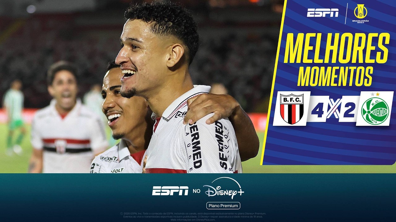 COM UM A MENOS, BOTAFOGO-SP CONTA COM BRILHO DE WESLEY SANTOS E BATE O JUVENTUDE | MELHORES MOMENTOS