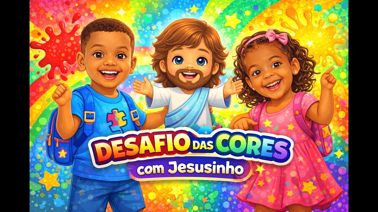 Desafio das Cores com Jesusinho | Eliabe 💙 e Gabriele 💖
