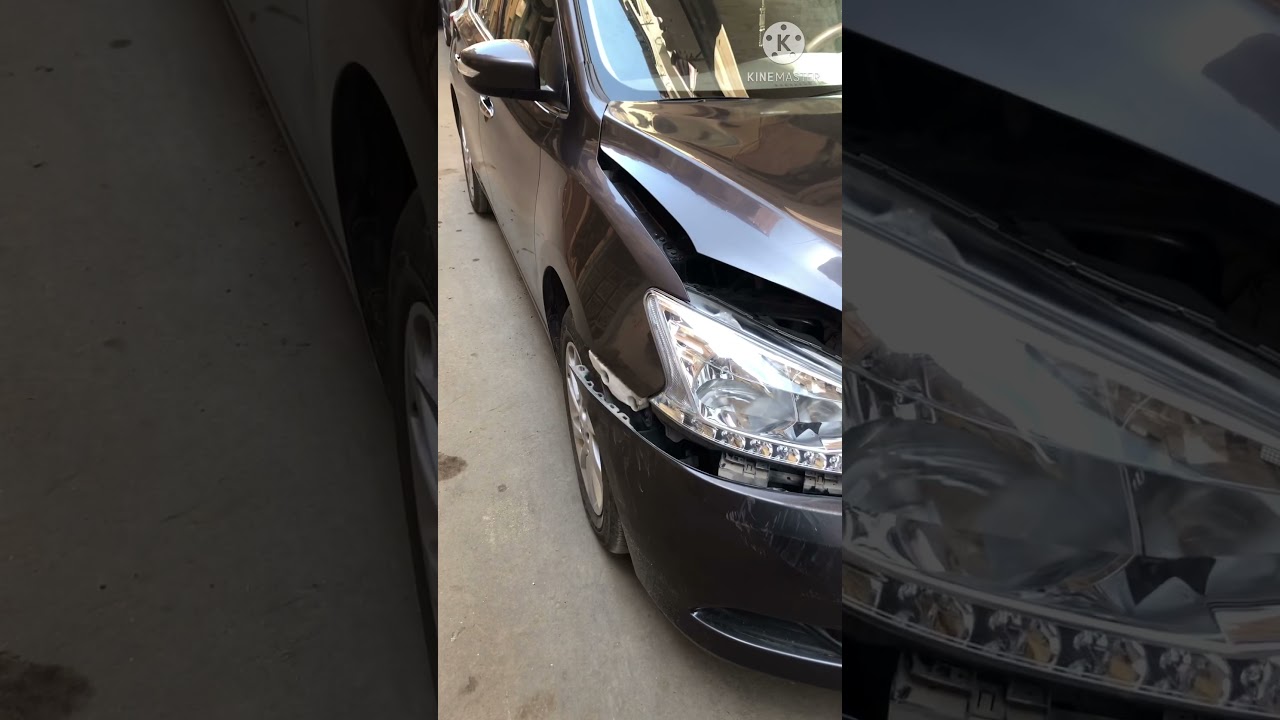 استعدال كبوت سياره نيسان على البارد