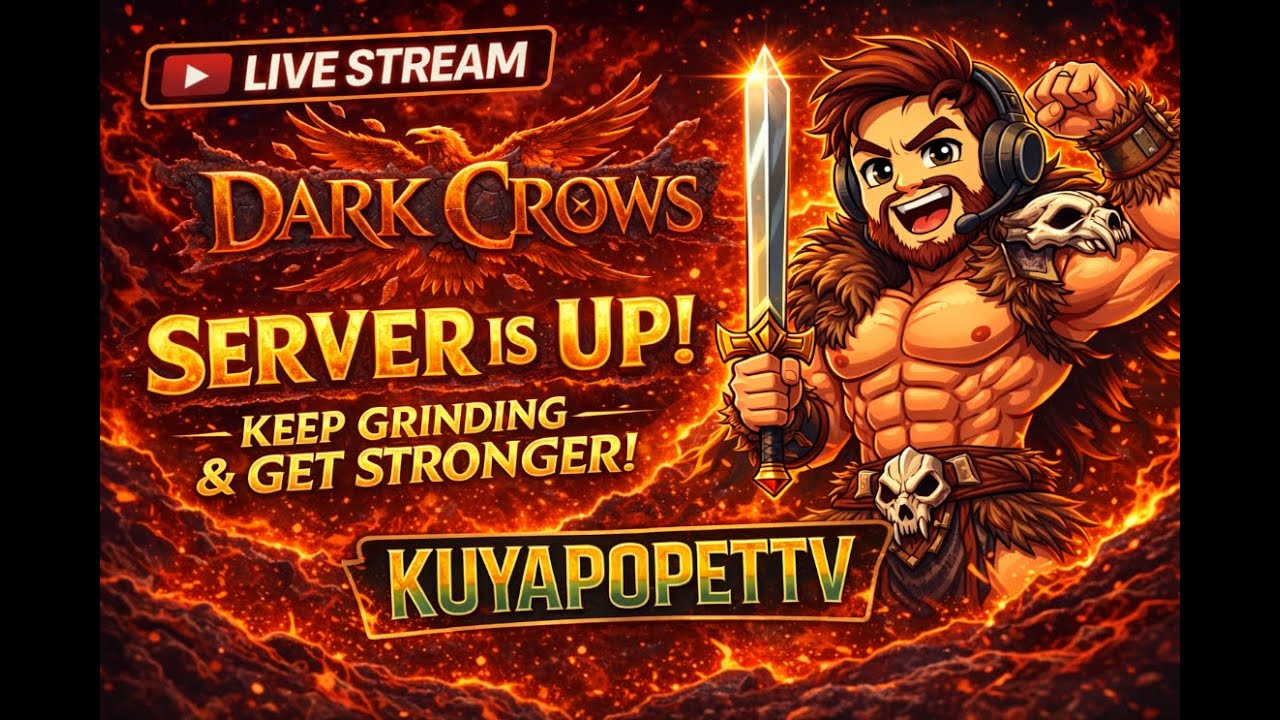 SERVER IS UP! 💪 Dark Crows Live | Let’s Grind & Get Powerful Together!