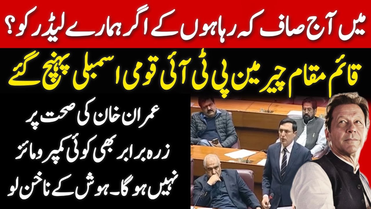 PTI Leader Gohar Khan Aggressive Speech at National Assembly of Pakistan