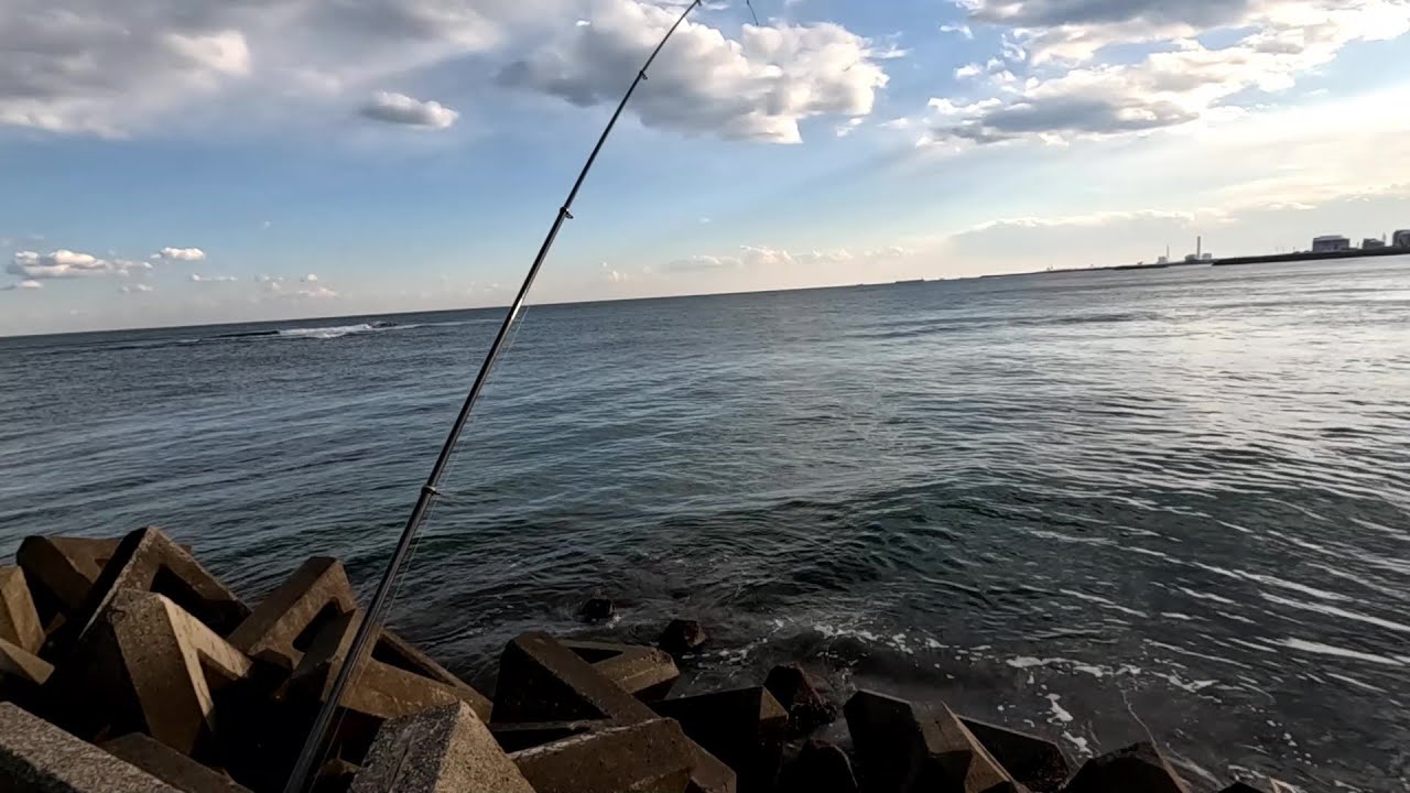 【茨城県央】広大なサーフの中にあるテトラ周りでぶっこみ釣り。