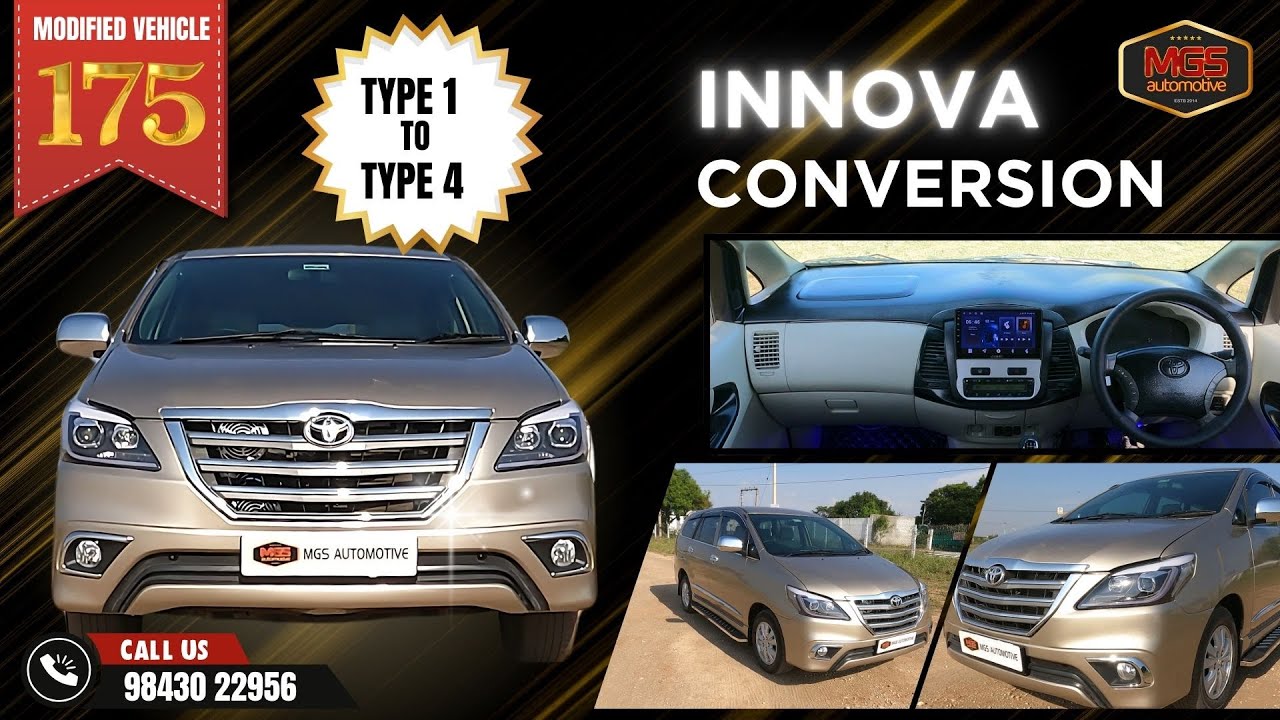 175th Toyota Innova Type 1 to Type 4 Conversion Silky Gold | Modification  @mgsautomotivein ​
