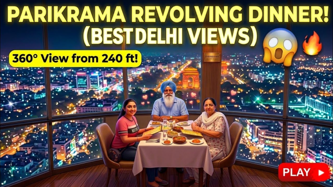 Romantic Date with my 1st LOVE | Parikrama the Revolving Restaurant | Connaught place | vlog 1