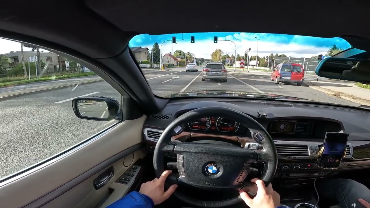POV Drive BMW E65 740i 2008 | 306HP | Casual Drive | Acceleration