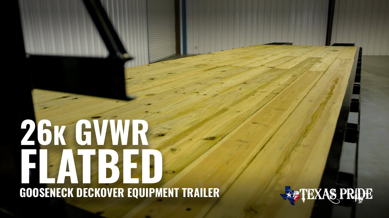Walk Around: 26K Gooseneck Flatbed Equipment Trailer | Texas Pride Trailers