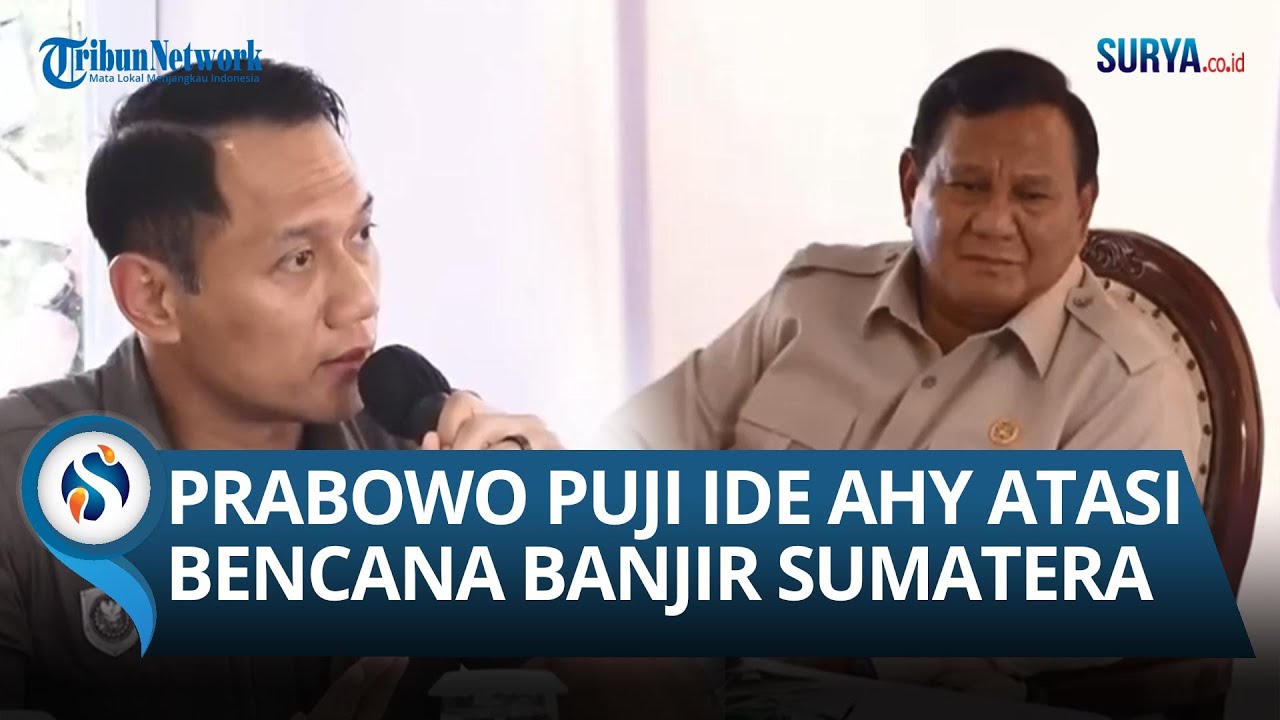 Angguk Berkali-kali! Momen Prabowo Kagum Pemikiran AHY Atasi Bencana, Mensesneg Langsung Dapat PR