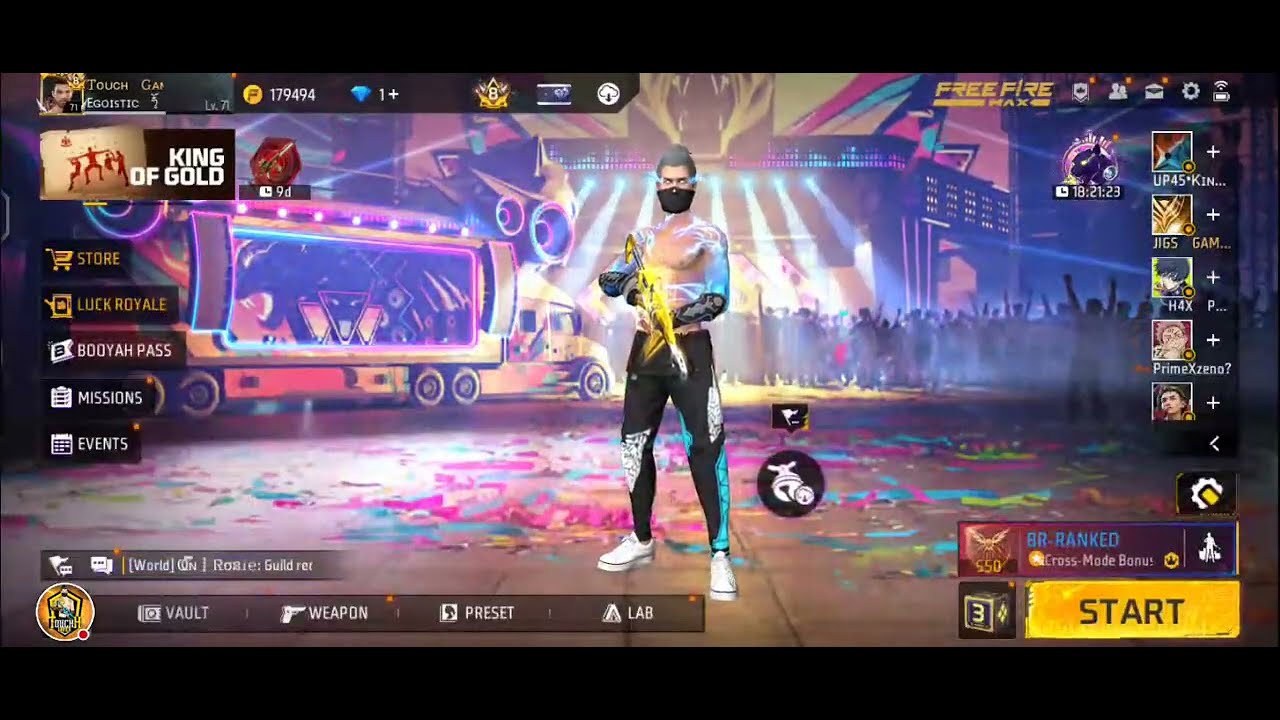 FREE FIRE LIVE GIVEAWAY BACK TO BACK CUSTOM ROOM GIVEAWAY || TOUCH GAMER || FF LIVE