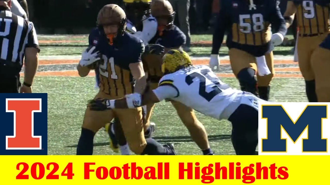 #24 Michigan vs #22 Illinois Football Game Highlights 10 19 2024