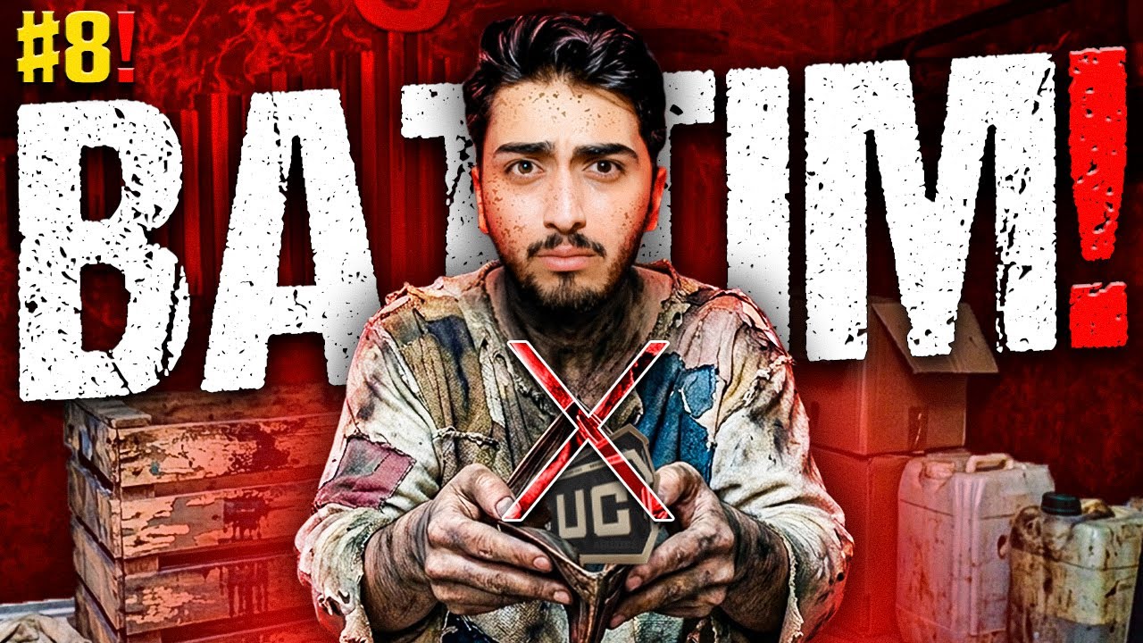 GALİBA BATTIM! UC'SİZ PUBG MOBİLE'A BAŞLADIM! #8