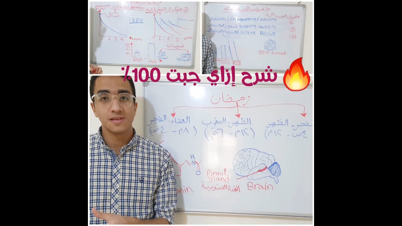 احمد مدحت الاول علي الثانويه الازهريه 2020 كنت بذاكر إزاي عشان أجيب 100% #المذاكرة في #رمضان