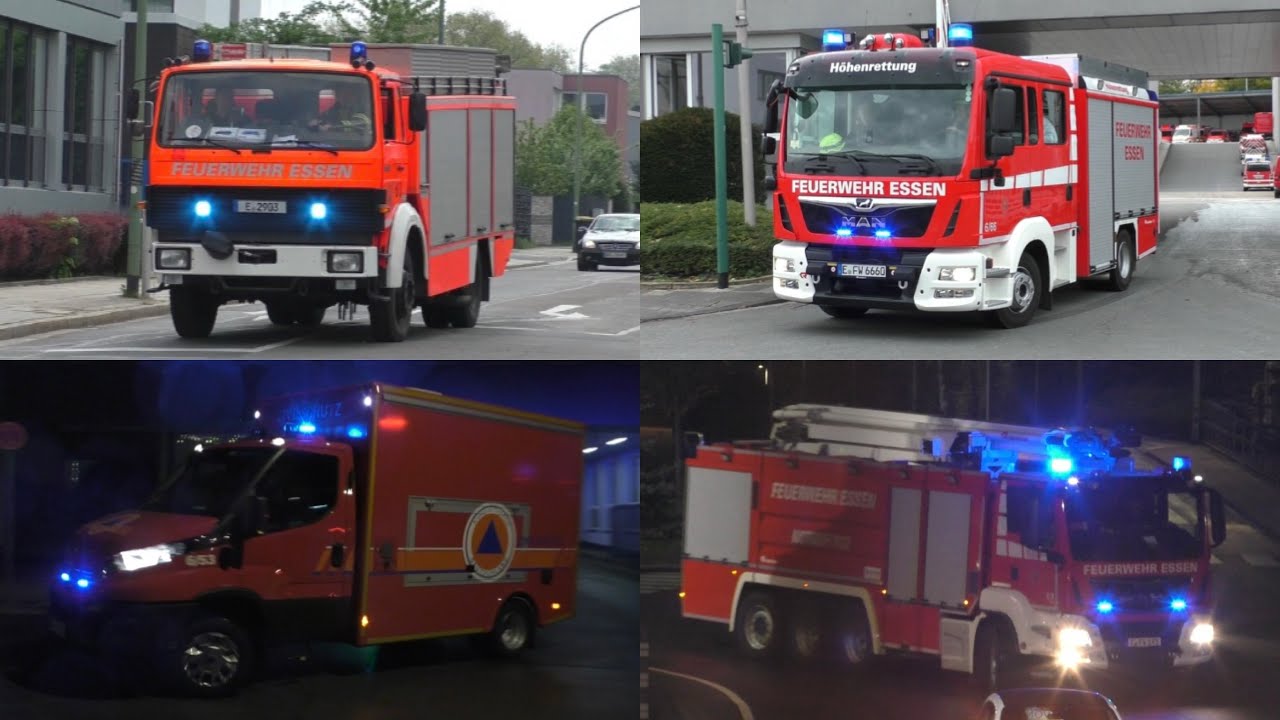 [ATF, GTLF und mehr] Einsatzfahrten der Feuerwehr Essen🚨🚒🔥