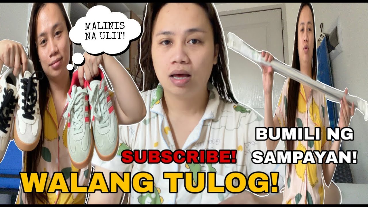 WALANG TULOG! MAY SAMPAYAN NA! LINIS TAYO SHOES! NAG WALKING ULIT! Abengvlogs